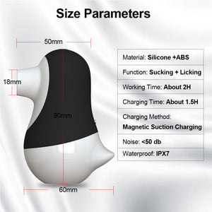 Sucker Vibrator Tongue Vibrating Nipple Sucking Blowjob Oral Clitoris Stimulator Etotic Sex Toys for Women Adult Masturbator - sextoysok