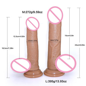 7/9in Super Realistic Big Dildo Flexible Penis Dick with Suction Cup Adult Products Female Masturbation Sex Toys for women - sextoysok