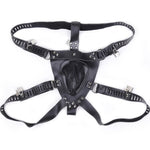 Male Chastity Lock Pants Men's Locked PU Underwear Cock Cages Ring Virginity Lock Belt Sex Toy for Man Adult Sex Game - sextoysok