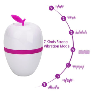 IKOKY Tongue Vibrator Oral Licking Clitoris Stimulation Creative Apple Nipple Vagina Massager Sex Toys for Women 7 Speed - sextoysok