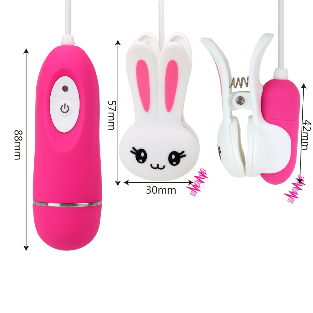 VATINE Breast Massage Nipple Clip 10 Speeds Clitoris Clip Clitoral Stimulation Vibrator Sex Toys for Women - sextoysok