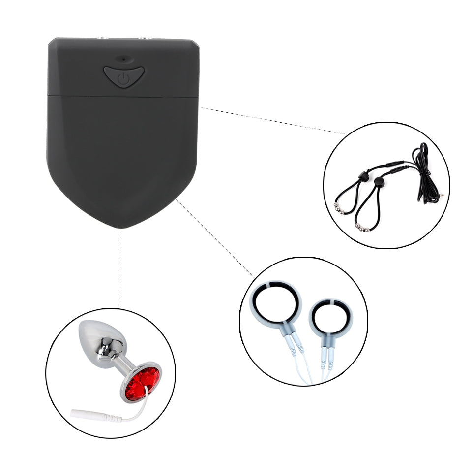 OLO Electric Shock Host Double Output Electro Stimulation Clitoris Nipple Stimulator Sex Toys for Men Women Medical Themed Toys - sextoysok