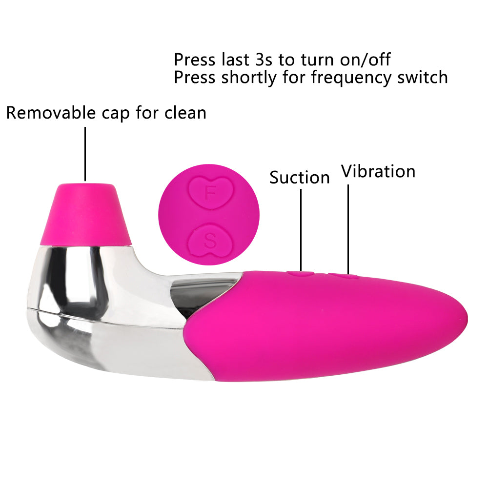 VATINE Female Masturbation Tongue Vibrating G-spot Vagina Massager Oral Licking Nipple Clitoral Stimulator Clit Sucker Vibrator (Purple) - sextoysok