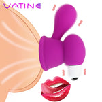 VATINE Breast Massager Vibrator Nipple Sucker Vibrating Nipple Stimulation Breast Pump Enlarge Clitoris Massager - sextoysok