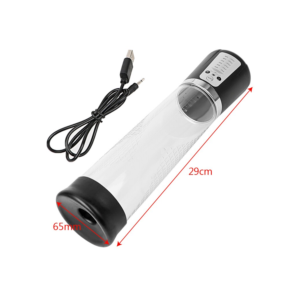 OLO Vacuum Penis Pump Powerful Penis Enlargement Extender Penis Enlarger USB Rechargeable Automatic Penis Pump Sex Toys for Men - sextoysok
