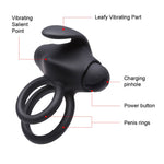 Luvkis Vibrating Silicone Cock Remote Control Rechargeable Penis whit Ring Clitoral G-Spot Vibrators Vibes Stimulators Sex Toys (Black) - sextoysok