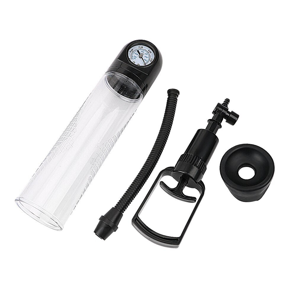 IKOKY Vacuum Pump With Pressure Gauge Penis Enlargement Penis Pump Male Masturbation Sex Toys For Men Delayed Ejaculation - sextoysok