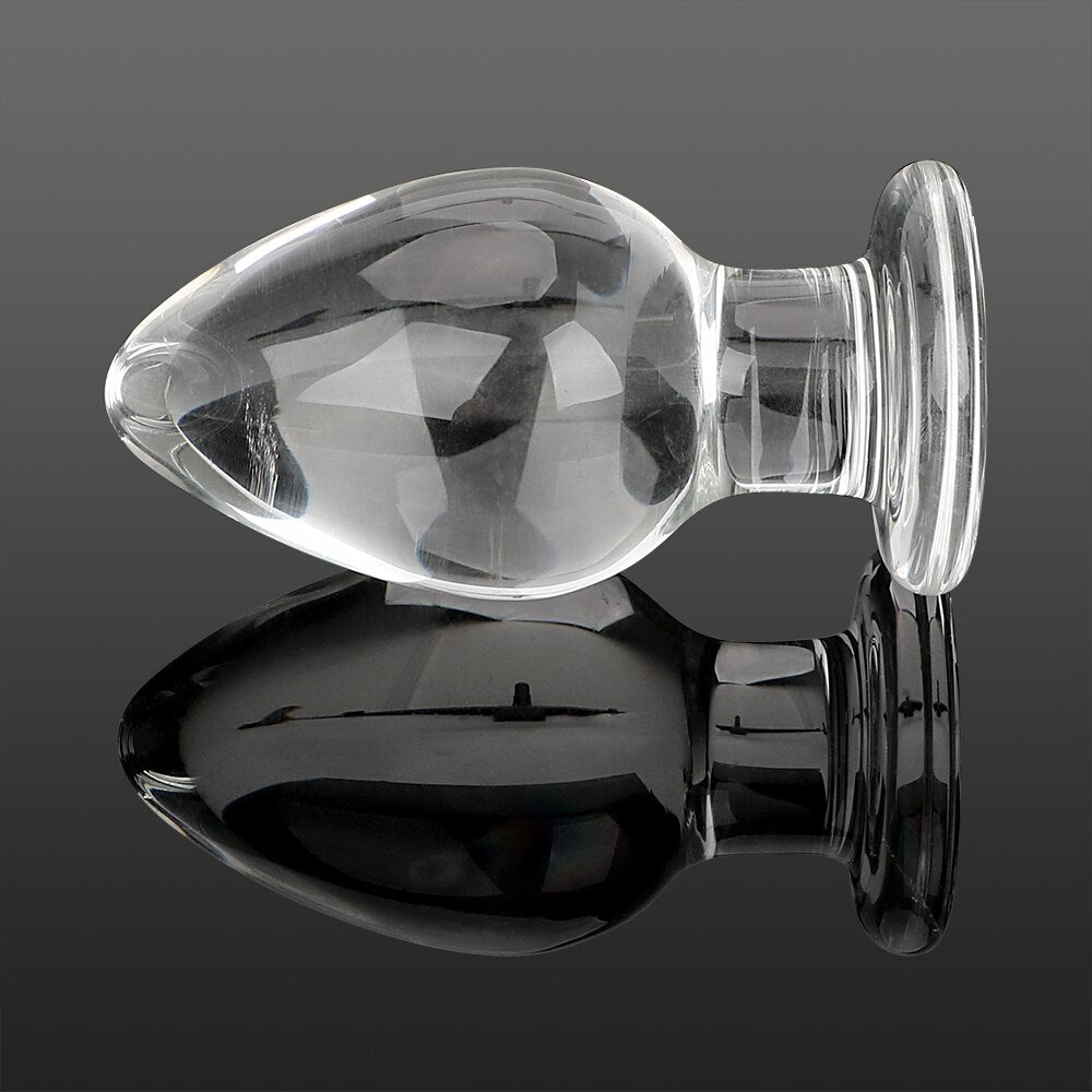 OLO Anal Plug Butt Plug Erotic Butt Stimulation Glass Sex Toys for Women Men Masturbation Prostate Massager - sextoysok