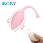 IKOKY Vibrator Egg 10 Speeds Wireless Vaginal Ball Exercises Female Masturbator Conch Shape Vibrating Eggs Sex Toys for Women - sextoysok