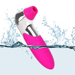 VATINE Female Masturbation Tongue Vibrating G-spot Vagina Massager Oral Licking Nipple Clitoral Stimulator Clit Sucker Vibrator (Purple) - sextoysok