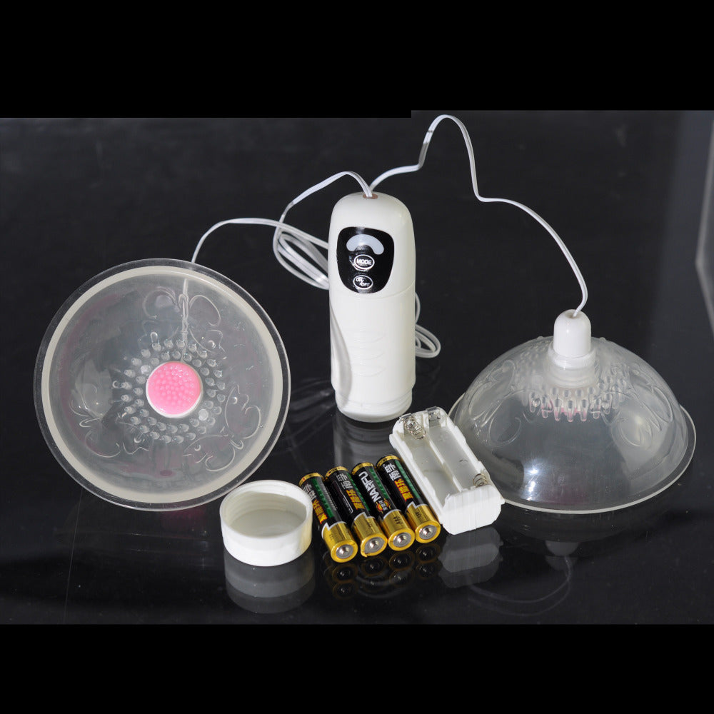 Spinning Nipple Stimulators, Vibrating breast Massager device for female masturbation, 7 stimulating patterns - sextoysok
