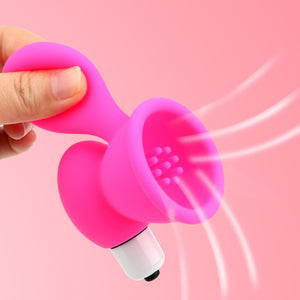 VATINE Breast Massager Vibrator Nipple Sucker Vibrating Nipple Stimulation Breast Pump Enlarge Clitoris Massager - sextoysok