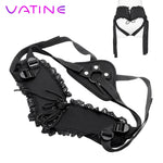 VATINE Strapon Penis Bondage Lace Sex Toys for Women Lesbian Female Masturbator Wearable Adult Products Strap On Dildos Pants - sextoysok