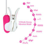 VATINE Breast Massage Nipple Clip 10 Speeds Clitoris Clip Clitoral Stimulation Vibrator Sex Toys for Women - sextoysok