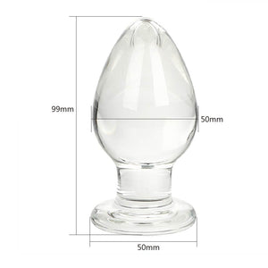 OLO Anal Plug Butt Plug Erotic Butt Stimulation Glass Sex Toys for Women Men Masturbation Prostate Massager - sextoysok