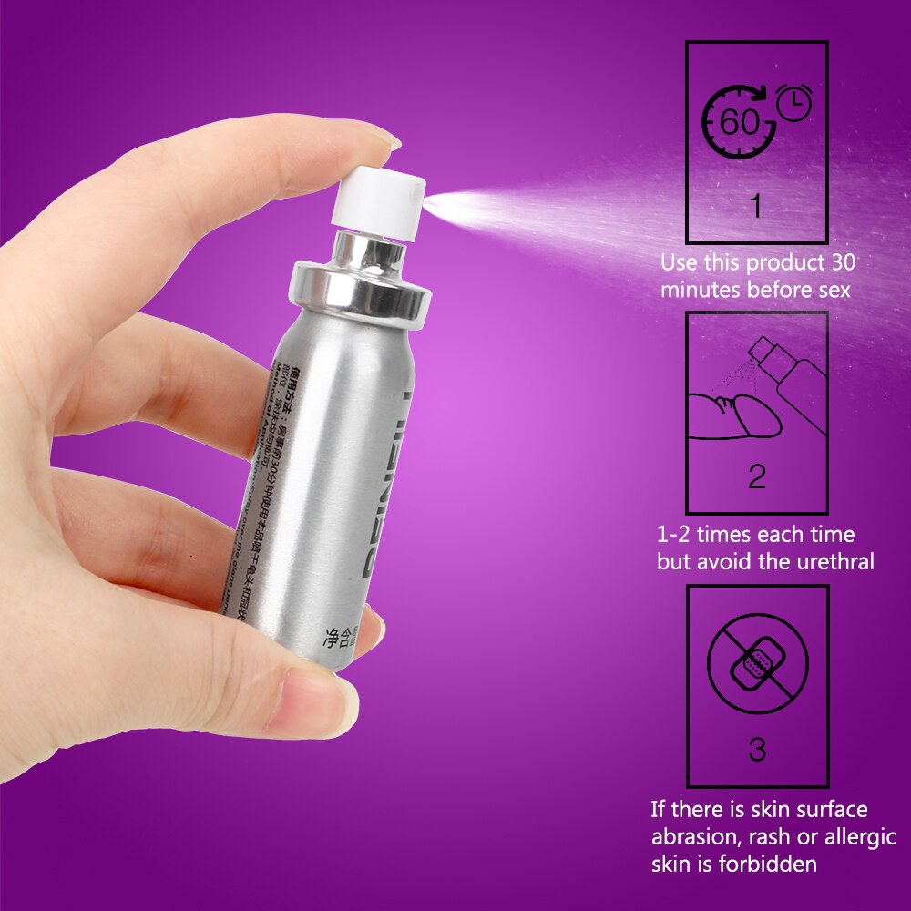 VATINE 15 mL 60 Minutes Lasting Penile Erection Spray Sex Toys for Men Delay Ejaculation - sextoysok