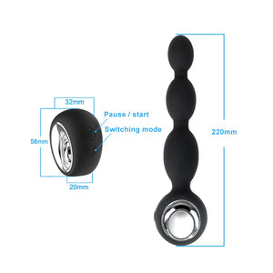 OLO Anal Plug Vibrator Wireless Remote Control Anal Beads Vibrator 9 Speed Prostate Massage Sex Toys for Men Male Masturbator - sextoysok