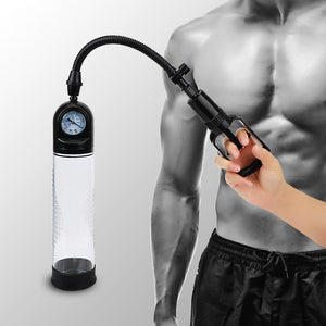 OLO With Pressure Gauge Penis Pump Penis Enlargement Male Masturbation Delayed Ejaculation Vacuum Pump Sex Toys For Men - sextoysok