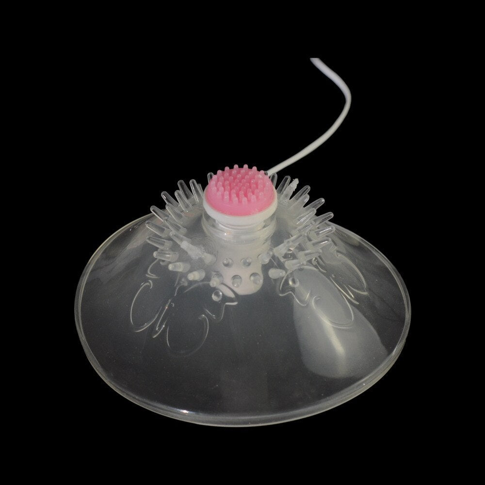 Spinning Nipple Stimulators, Vibrating breast Massager device for female masturbation, 7 stimulating patterns - sextoysok