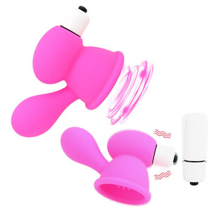 VATINE Breast Massager Vibrator Nipple Sucker Vibrating Nipple Stimulation Breast Pump Enlarge Clitoris Massager - sextoysok