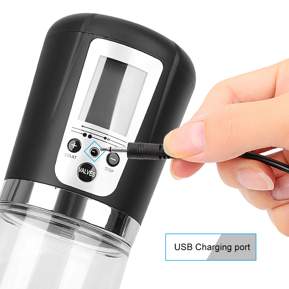 VATINE Electric Sex Toys for Men Penis Enlarger Extender Male Masturbation Penis Enhancement Vacuum Pump Automatic Penis Pump - sextoysok