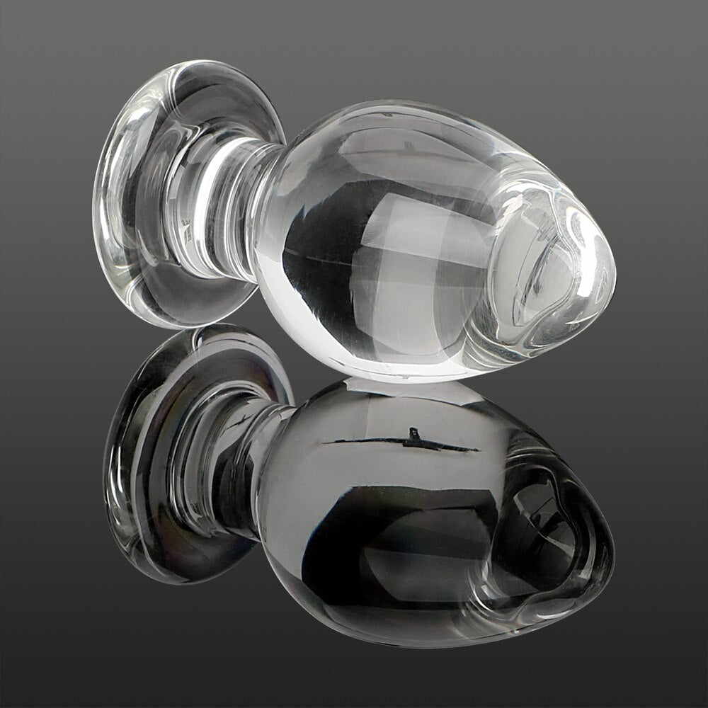 OLO Anal Plug Butt Plug Erotic Butt Stimulation Glass Sex Toys for Women Men Masturbation Prostate Massager - sextoysok