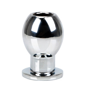 VATINE Metal Hollow Anal Plug Douche Enema Prostata Massager Sex Toys For Woman Men Gay Peep Vaginal Butt Plug Anal Dilator - sextoysok