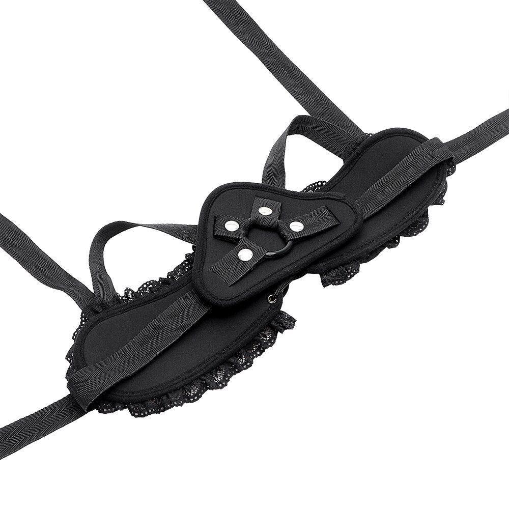 VATINE Strapon Penis Bondage Lace Sex Toys for Women Lesbian Female Masturbator Wearable Adult Products Strap On Dildos Pants - sextoysok