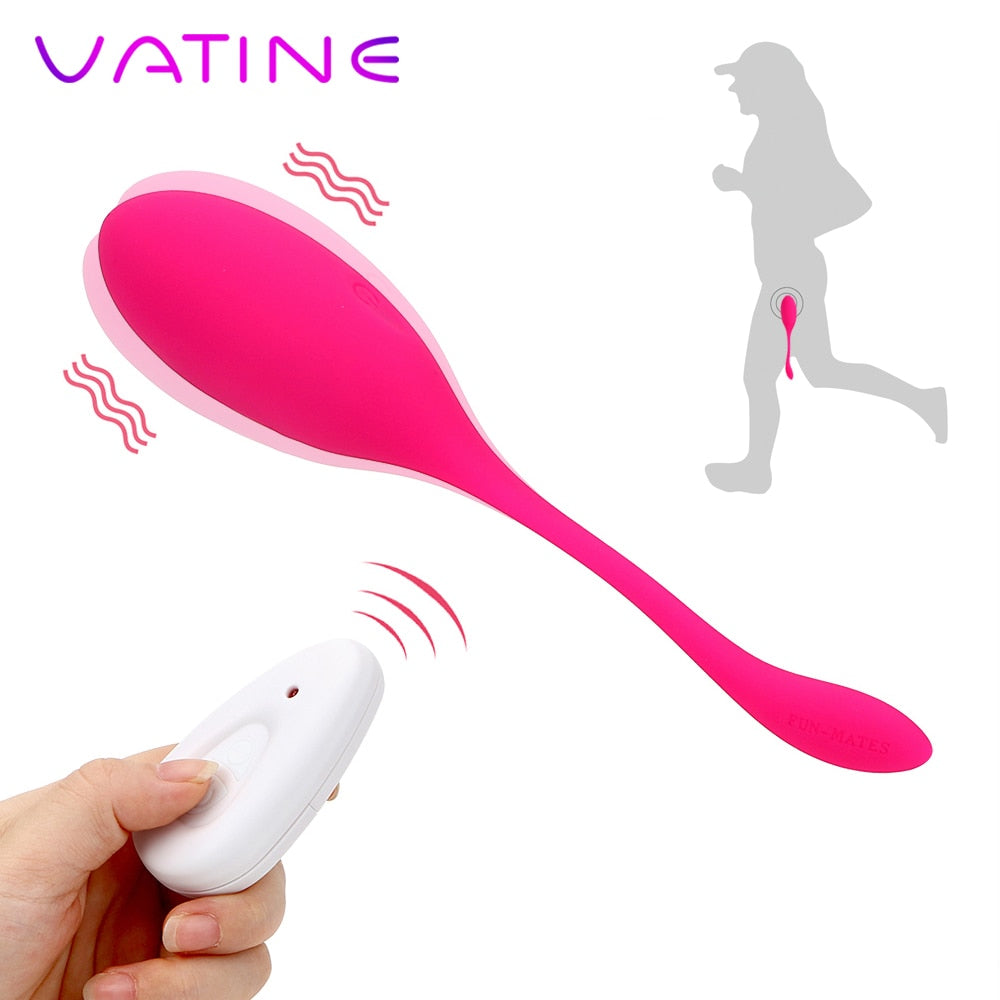 VATINE Vibrating Egg USB Charge Kegel Exercise Vaginal Ball Ben Wa ball G-spot Vibrator Remote Control Sex Toys for Women - sextoysok