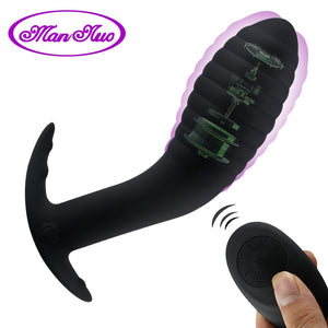 Remote Control Vibrating Prostate Massager Men Anal Plug Waterproof 10 Stimulation Patterns Butt Anus Silicone Sex Toys Sex Shop - sextoysok