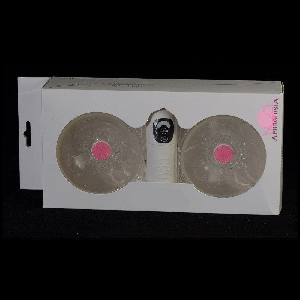 Spinning Nipple Stimulators, Vibrating breast Massager device for female masturbation, 7 stimulating patterns - sextoysok