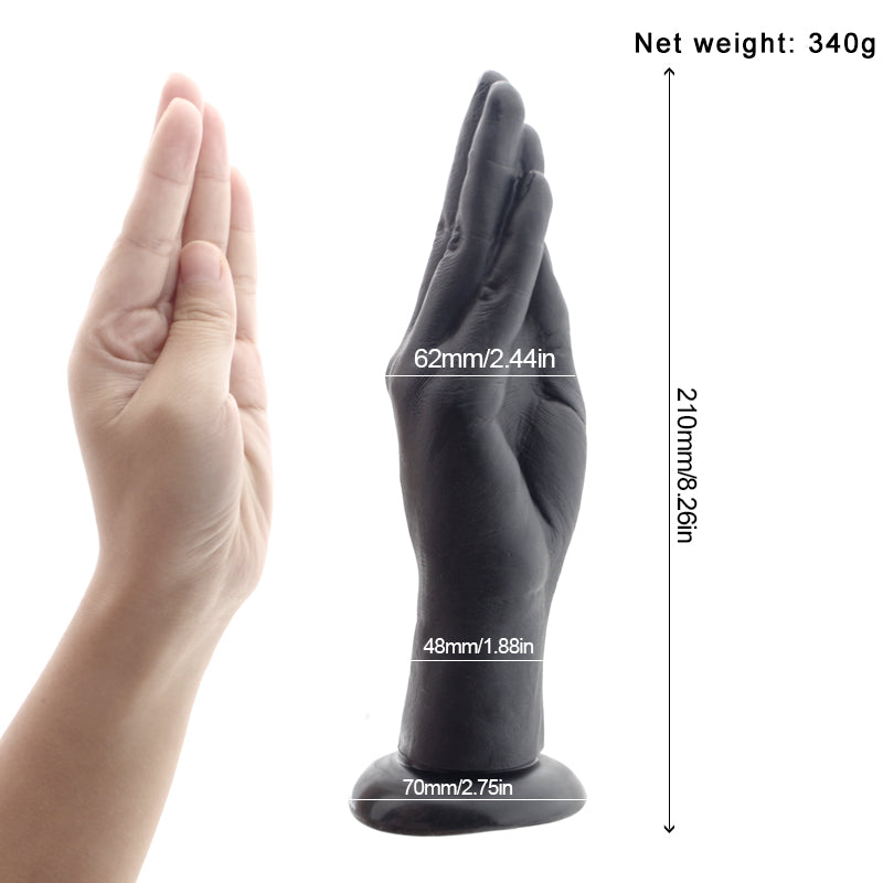 Sex products Huge dildo Anal Plug Suction Big Hand Anal Stuffed butt plug Large Penis Fist masturbate sex toys for women for men (Black Hand dildo) - sextoysok