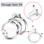 Chaste Bird New Arrival 316 Stainless Steel Male Through Hole PA Chastity Device Penis Ring Cock Cage Adult Sex Toys "Bridge"-03 - sextoysok