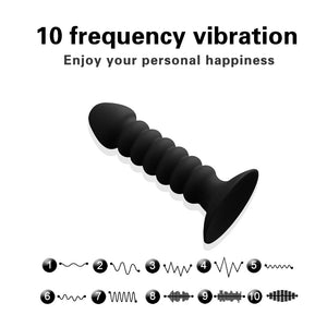 Anal Sex Toys for Men Prostate Massage Vibrator Remote Control Butt Plug Vibrator 10 Speeds Anal Delay Ejaculation Sex Shop - sextoysok