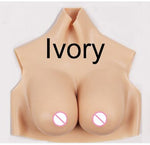 Eyung C Cup Silicone Fake Boobs Chest Erotic Tit Breast Plate Silicone for Male Crossdresser Transvestite Realistic Breast Boob - sextoysok