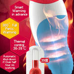 Bodypro Leten Oral Sex Male Masturbation Cup pre-Heating Tongue Vibrating Deep throat Oral Sex Toys Machine For Adult Man (With retail box) - sextoysok