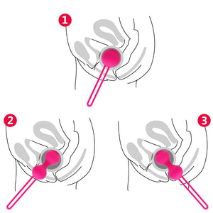 IKOKY 3Pcs/Set Vagina Tightening Silicone Kegel Ball Love Ben Wa Ball Vibrator Smart Vagina Trainer Exercise Sex Toys for Woman - sextoysok