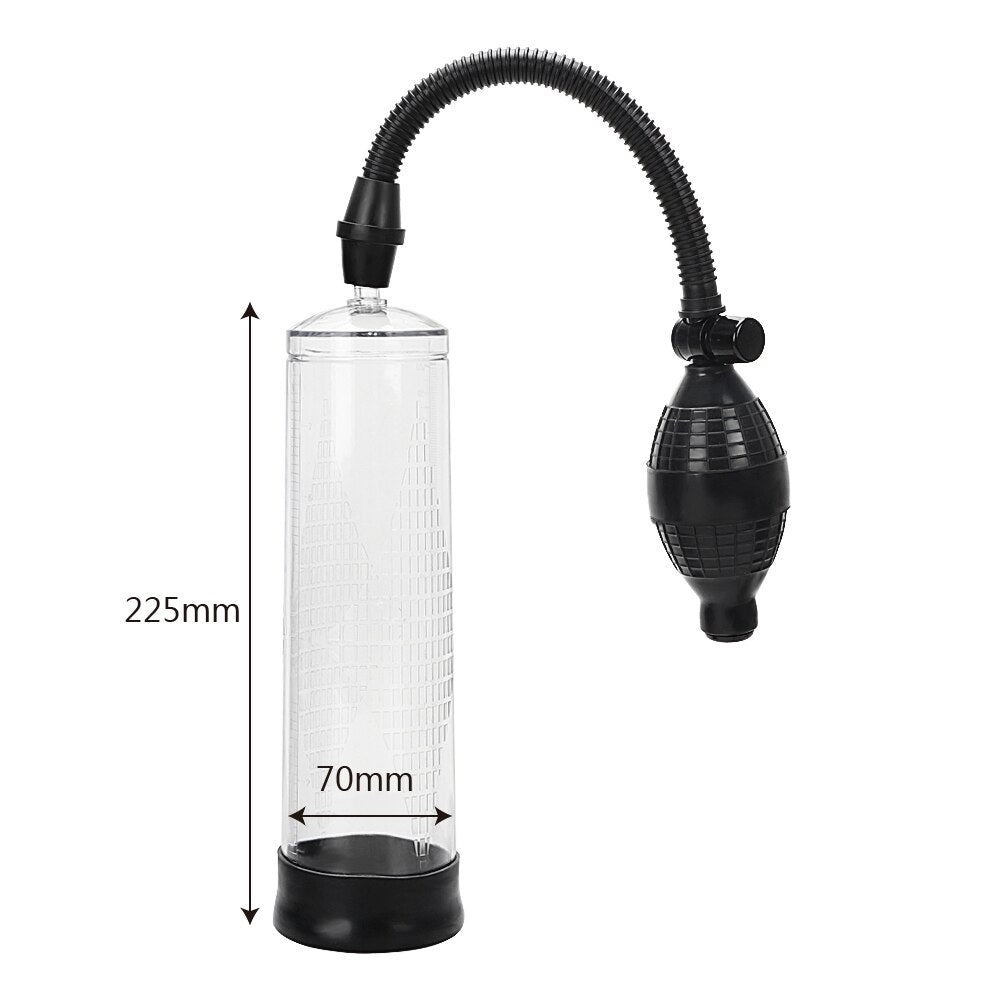 IKOKY Penis Pump Penis Enlargement Extender Enlarge Vacuum Pump Cock Ring Delayed Ejaculation Sex Toys For Men Sex Products - sextoysok