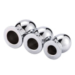 Anal Beads Enema Hollow Butt Plug Peep Vaginal Anus Stainless Steel Anal Plug Fetish BDSM Sex Toys For Men Women No Vibrator (S) - sextoysok