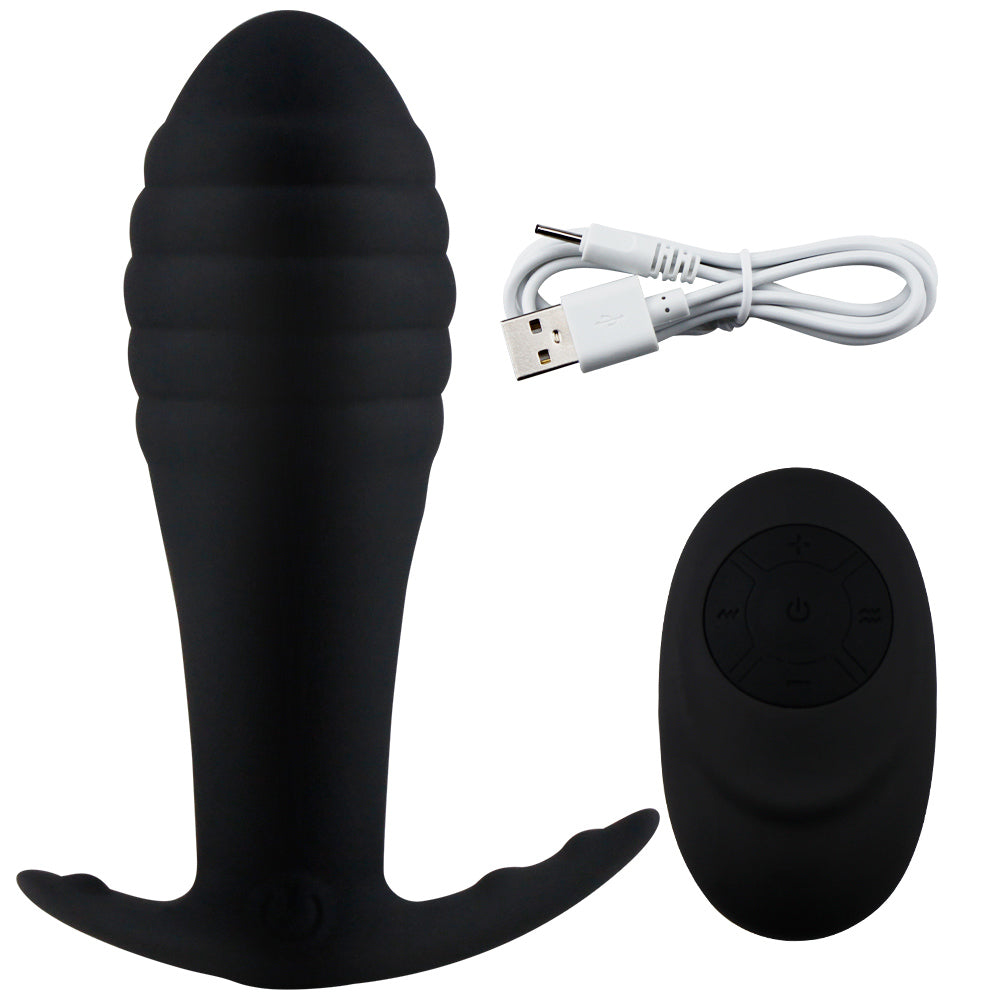 Remote Control Vibrating Prostate Massager Men Anal Plug Waterproof 10 Stimulation Patterns Butt Anus Silicone Sex Toys Sex Shop - sextoysok