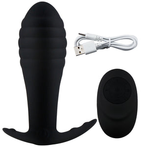 Remote Control Vibrating Prostate Massager Men Anal Plug Waterproof 10 Stimulation Patterns Butt Anus Silicone Sex Toys Sex Shop - sextoysok