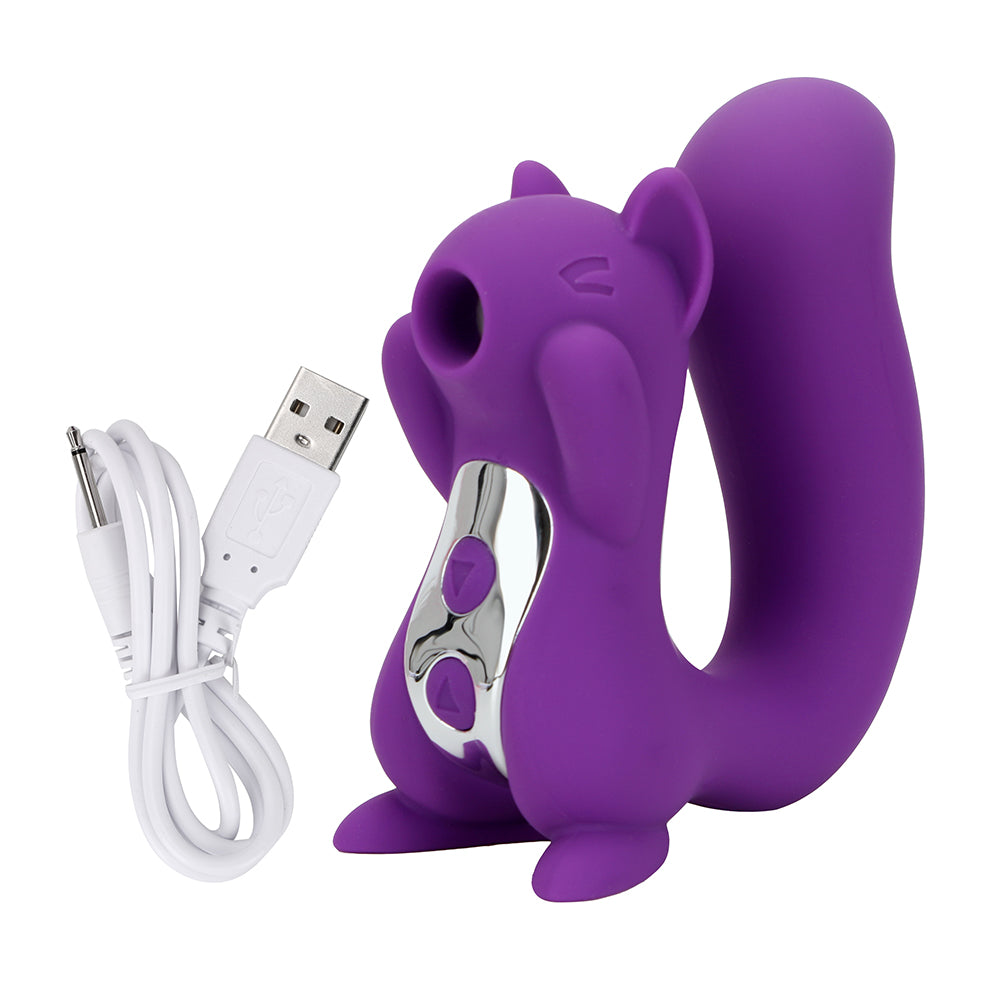OLO Cute Squirrel Sculpt Sucking Tongue Vibrator Nipple Sucker Clitoris Licking Stimulator 10 Frequency Sex Toys for Women - sextoysok