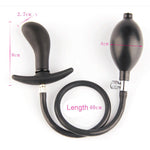 Dildo Pump Anus Dilator Sex Toys Women Inflatable Anal Butt Plug Gay Silicone Expandable Prostate Massager Pumps with Metal Ball - sextoysok