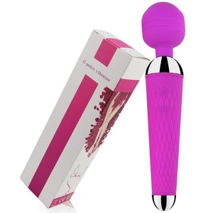 Powerful Clitoris Vibrators USB Recharge Magic Wand AV Vibrator Massager Sexual Wellness Erotic Sex Toys for Women Adult Product - sextoysok
