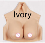 Eyung Breast Form Silicone Fake Breast Boobs Tit Realistic Silicone Breast Plate Chest for Crossdresser Sissy Transvestite Cospl - sextoysok
