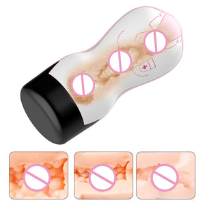 FOX Sex Shop Male Masturbator Vagina Real Pussy Sex Toys for Adult Product Male Masturbation Artificial Vagina - sextoysok