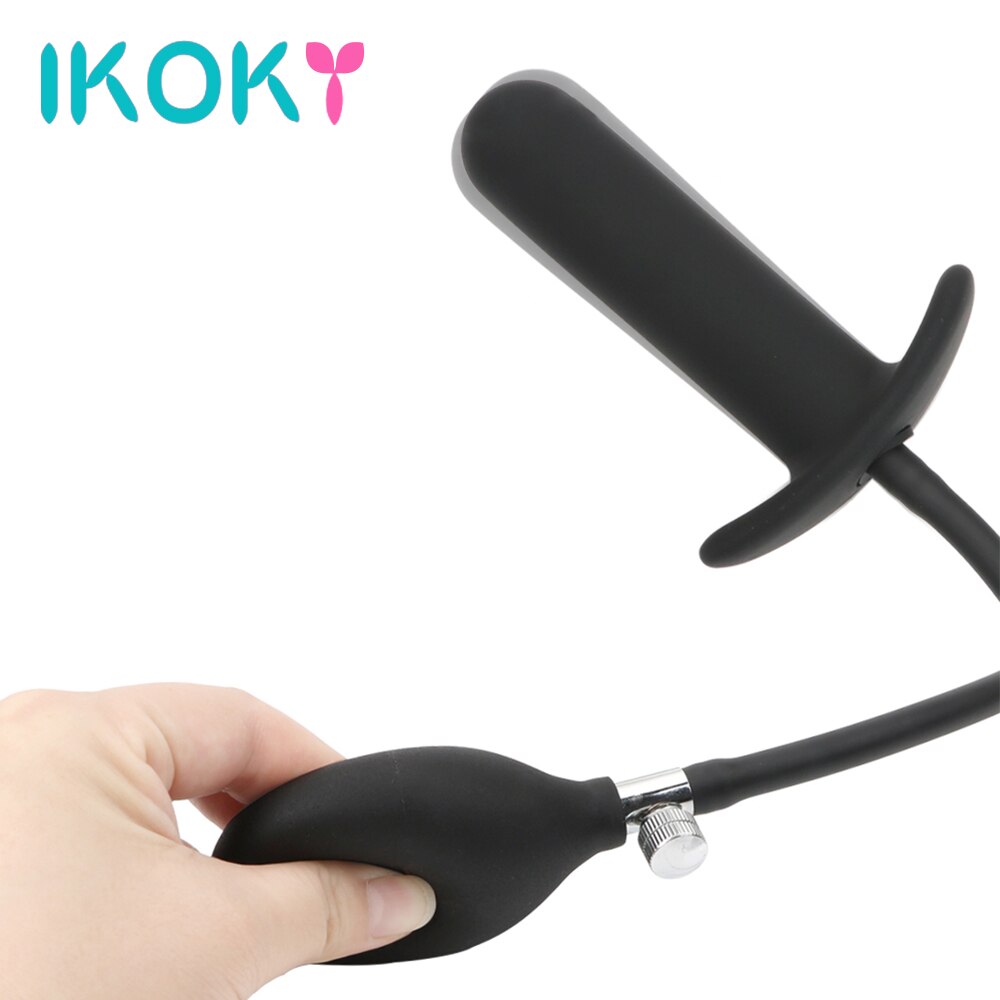 IKOKY Anal Dilator Inflatable Anal Plug Expandable Butt Plug Prostate Massage Adult Products Sex Toys for Women Men - sextoysok