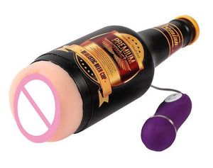 Beer Bottle Male Masturbation Realistic Pussy Soft Vagina Aircraft Cup Electric Masturbation Vagina Male Sex Toys - sextoysok