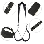 Portable Thigh Restraint Sling for Fetish Bondage Unisex Sex Swing Toy Sex Toys for Fetish men (Black) - sextoysok