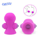 ORISSI Nipple Sucker Vibrating Bullet Nipple Vibrator Suction Cup Breast Massager Clitoris Stimulator Sex Toys for Woman - sextoysok